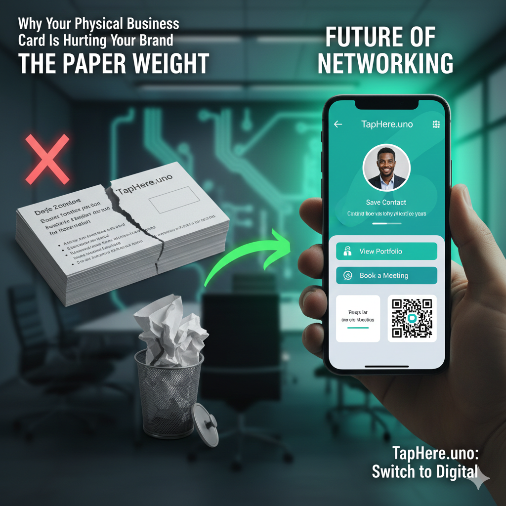 The Paper Weight: Why Your Physical Business Card is Hurting Your Brand